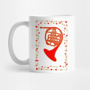 Christmas French Horn Mug